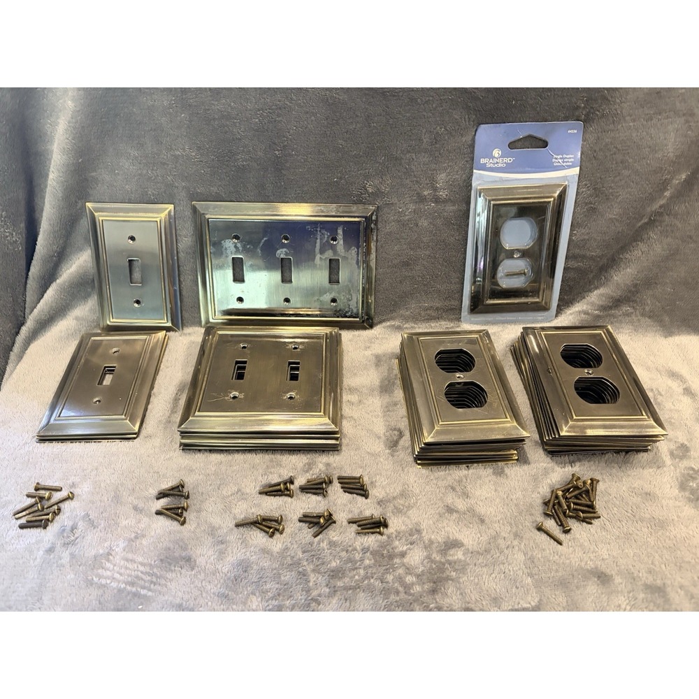 BRAINERD Studio-Antique Bronze-LOT of 21 Outlet~4 Single Switch~6 Double~1 Tripl